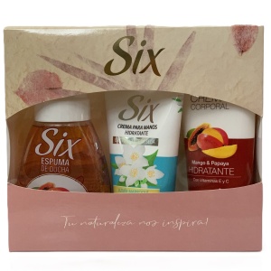 PACK SIX - CREMA CORPORAL+CREMA DE MANOS+ESPUMA