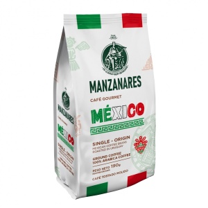 CAFE TOSTADO Y MOLIDO MANZANARES MEXICO 190 GR.
