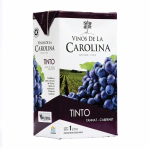 VINO DE LA.CAROLINA TINTO/TANNAT/CABERNET 1 LT.