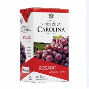 VINO DE LA CAROLINA ROSADO SUAVE/MOSCATEL 1 LT