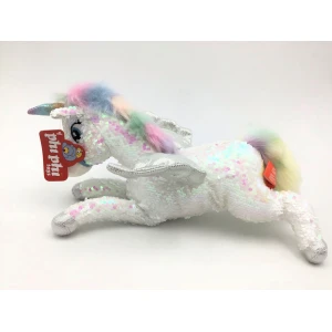 UNICORNIO CON LENTEJUELAS 55 CM
