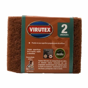 ESPONJA VIRUTEX LISA COBRE X 2