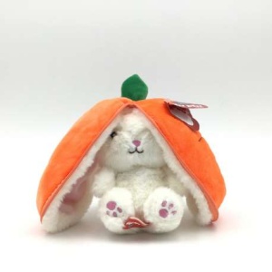 CONEJO DE PELUCHE 20 CM CON HUEVO Y CIERRE