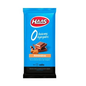 CHOCOLATE HASS 0% CON ALMENDRAS 100 GR