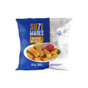 BARRITAS DE MERLUZA REBOZADA 7 MARES 1 KG