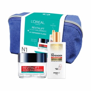SET L´OREAL - CREMA REVITALIF + UV DEFENDER + NECESSAIRE