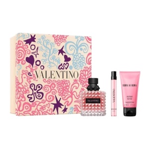 COFRE VALENTINO BORN IN ROMA DONNA- FRAGANCIA 100ML+10ML+CREMA CORPORAL