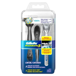 PACK GILLETTE PRESTOBARBA 3