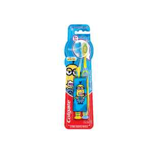 CEPILLO DENTAL COLGATE SMILES MINIONS +6 AÑOS PACK X 2