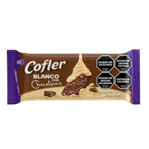 CHOCOLATE COFLER BLANCO CON CHOCOLINAS 140 GR