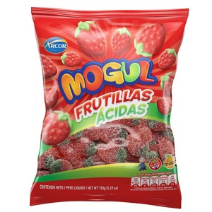 GOMITAS MOGUL FRUTILLAS ACIDAS 150 GR