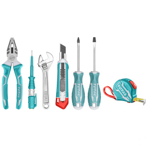 SET HERRAMIENTAS MANUALES TOTAL X 7 PIEZAS