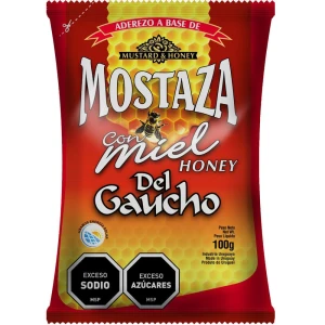 MOSTAZA DEL GAUCHO CON MIEL 100 GR.