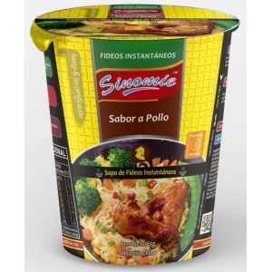FIDEOS INSTANTÁNEOS SINOMIE CUP POLLO 65 GR.