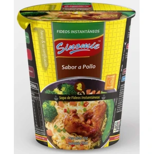 FIDEOS INSTANTÁNEOS SINOMIE CUP POLLO 65 GR.