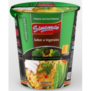 FIDEOS INSTANTÁNEOS SINOMIE CUP VEGETALES 65 GR.
