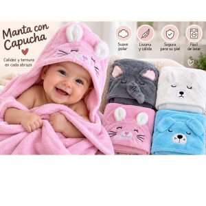 MANTA CON CAPUCHA